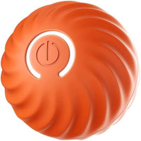 New Battery Operated Dog Toy Ball. Active Rolling Ball for Dogs Blue Ball Whit Orange Replace Shell. Interactive Dog Ball for Small Dogs. Vibrating Dog Ball Rechargeable Automatic Dog Toy