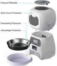 3.5L Automatic Pet Feeder Smart Food Dispenser for Cats Dogs Timer Stainless Steel Bowl Auto Dog Cat Pet Feeding Pet Supplies