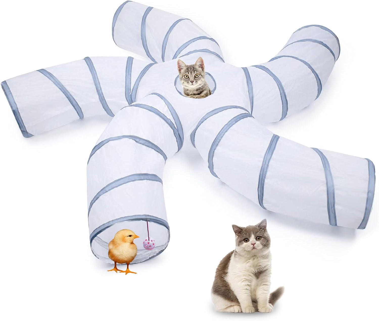 Foldable Cat Play Tunnel