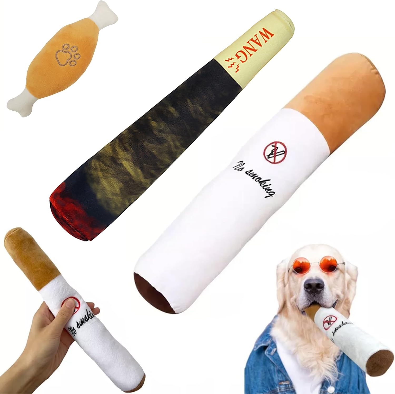 Handsome Dog Cigar Toy