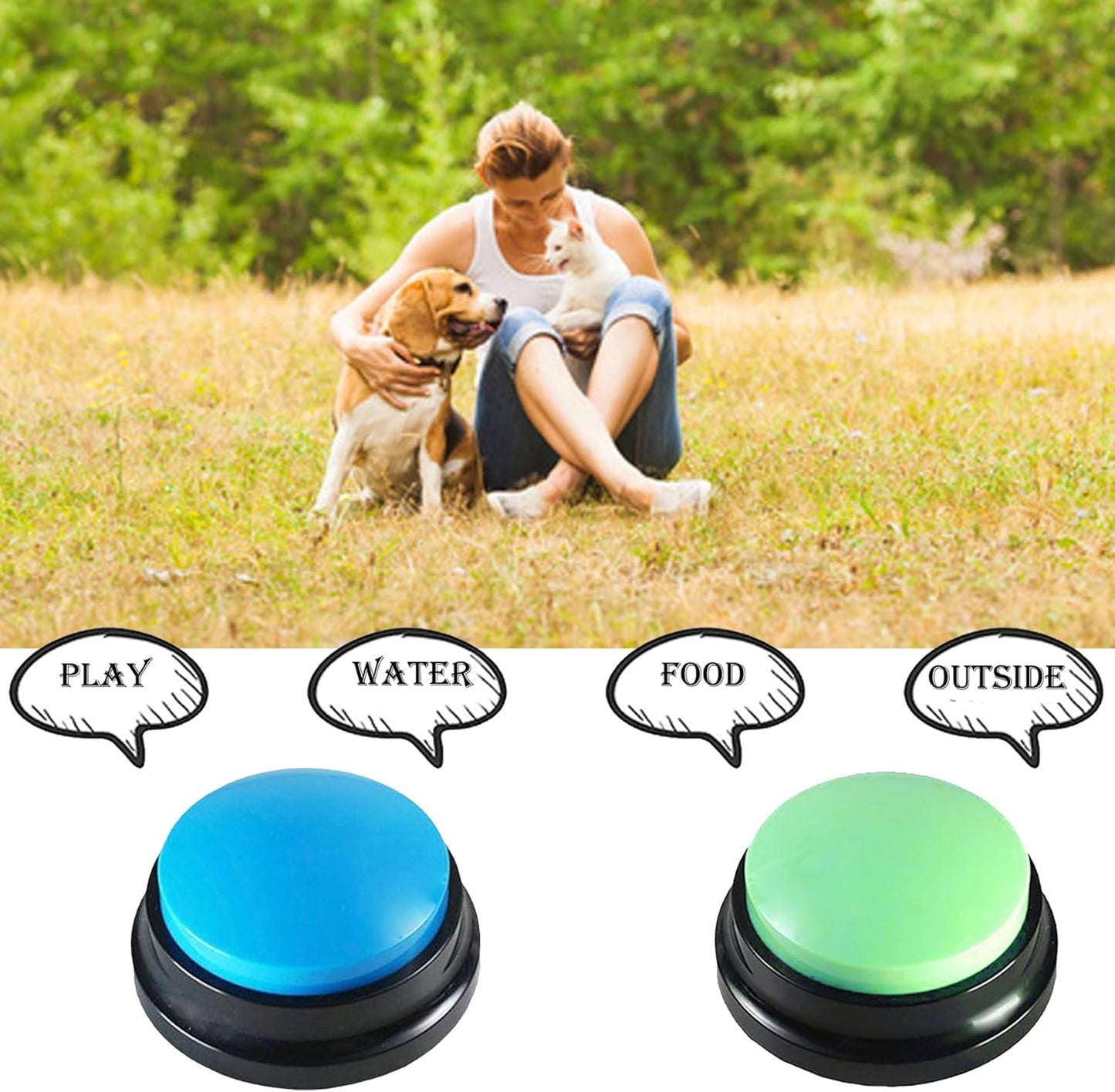 Pet Talk Button Toy