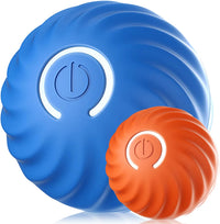 New Battery Operated Dog Toy Ball. Active Rolling Ball for Dogs Blue Ball Whit Orange Replace Shell. Interactive Dog Ball for Small Dogs. Vibrating Dog Ball Rechargeable Automatic Dog Toy