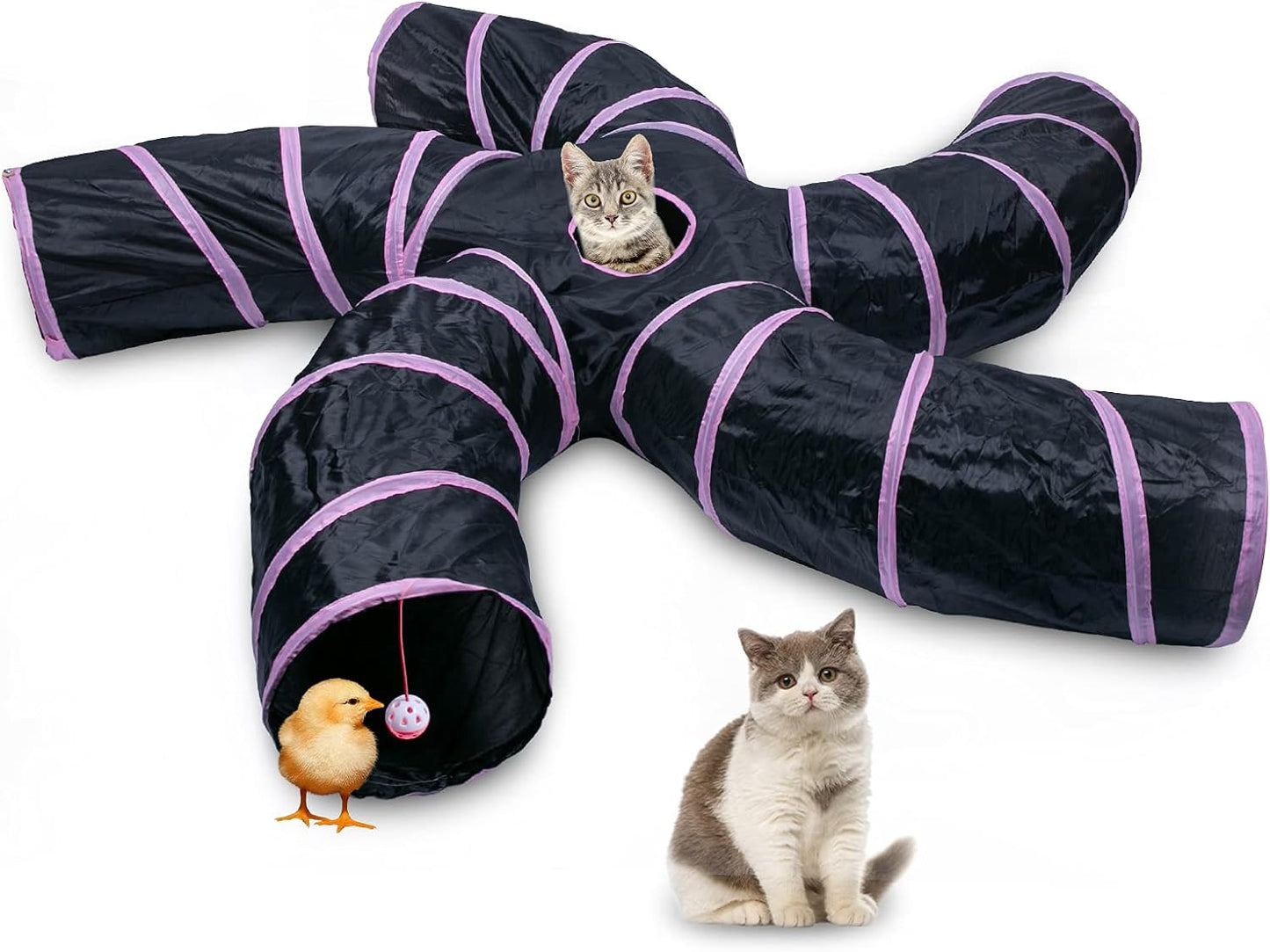 Foldable Cat Play Tunnel