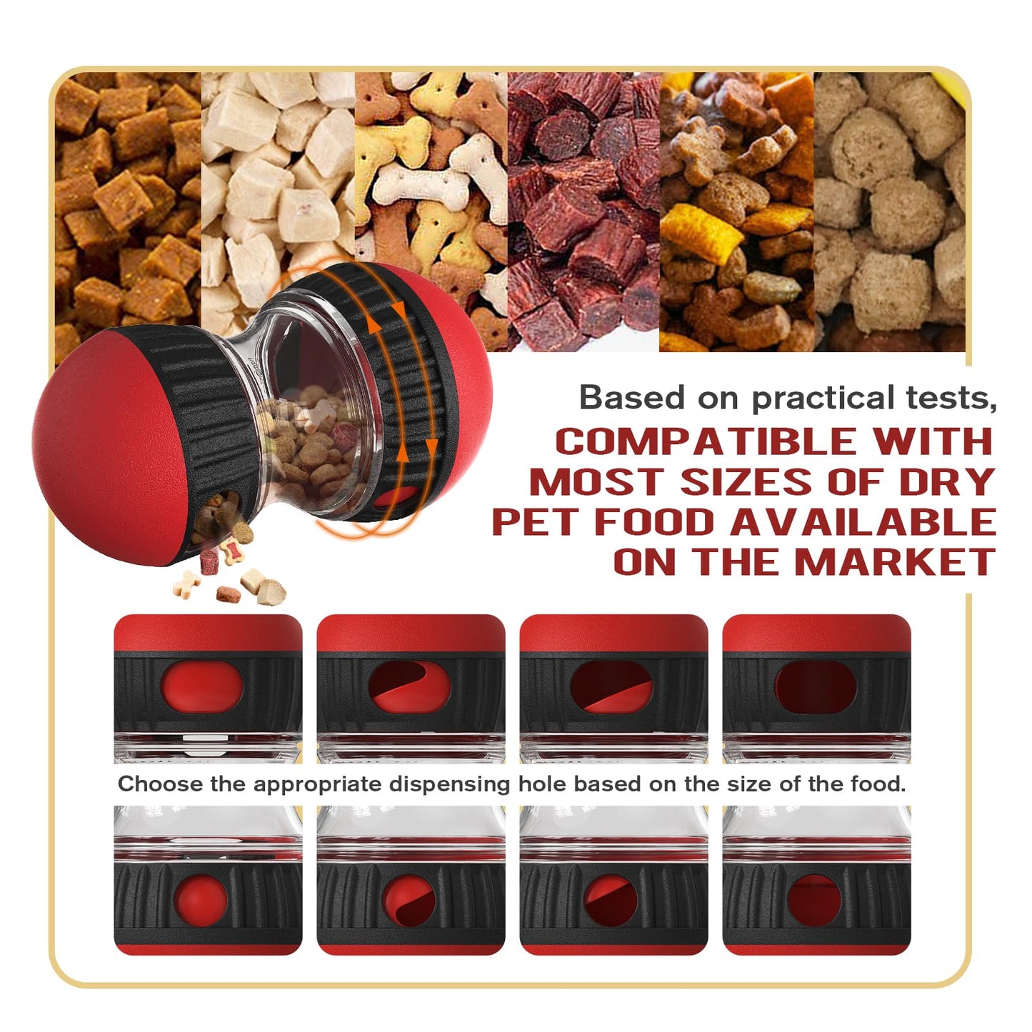 Interactive Dog Treat Puzzle Toy