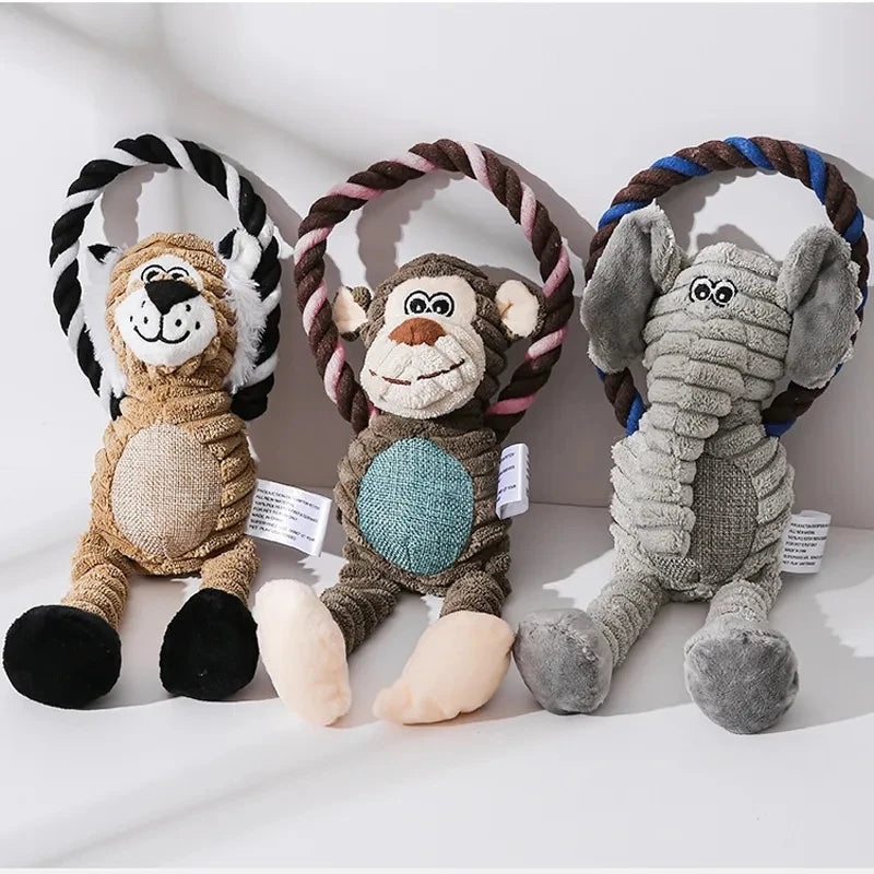 Squeaky Pet Plush Chew Toys