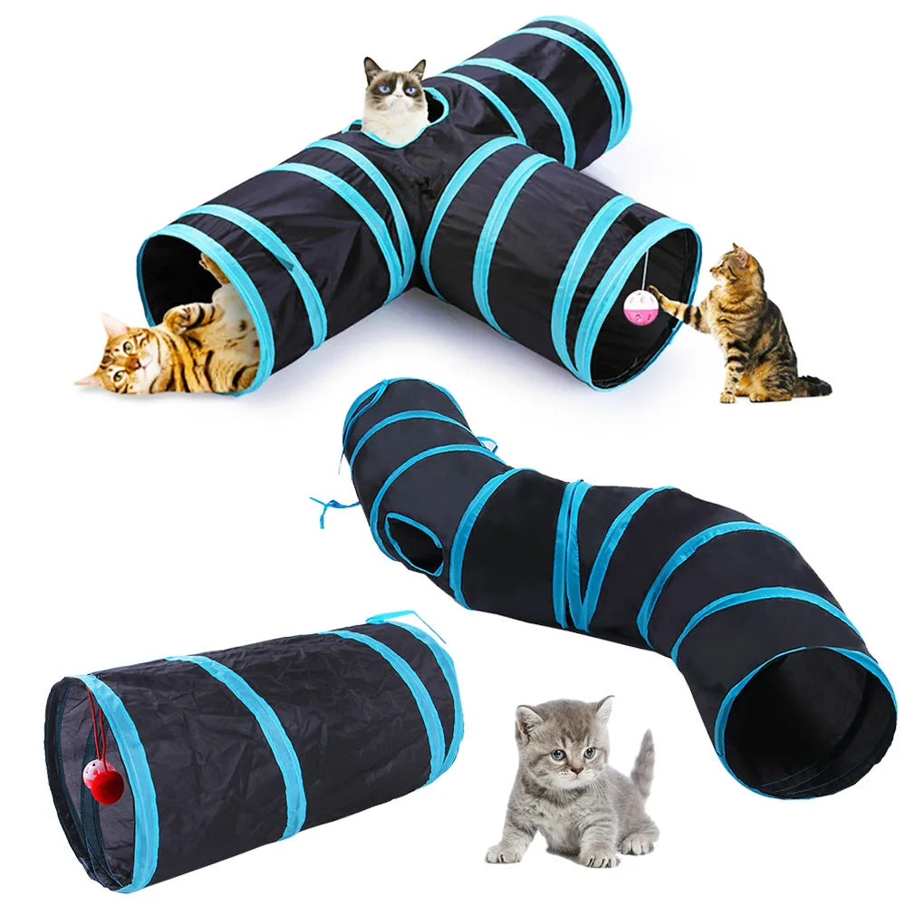 Foldable Cat Play Tunnel